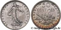 FRANCE 50 centimes Semeuse III REPUBLIC Paris 1908 (18mm, 2,51g, 6h) -