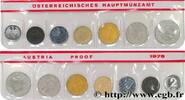 AUSTRIA Série Proof 7 Monnaies AUSTRIA Vienne 1978 (mm, g, h) -