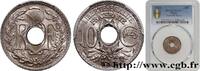FRANCE 10 centimes Lindauer III REPUBLIC Poissy 1923 (21mm, 4g, 6h) -