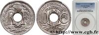 FRANCE 10 centimes Lindauer III REPUBLIC 1919 (21mm, 4g, 6h) -