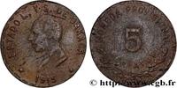 MEXICO - PROVISIONAL GOVERNMENT OF OAXACA 5 Centavos MEXICO - PROVISIONAL GOVERNMENT OF OAXACA Oaxaca 1915 (22mm, 4,10g, 6h) -