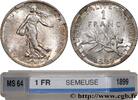 FRANCE 1 franc Semeuse III REPUBLIC Paris 1899 (23mm, 5g, 6h) -