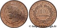 FRANCE 10 centimes Cérès III REPUBLIC Paris 1883 (30mm, 10,11g, 6h) -