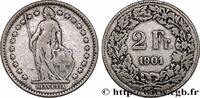 SWITZERLAND 2 Francs Helvetia SWITZERLAND Berne - B 1901 (27,2mm, 9,81g, h) -