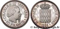 MONACO - PRINCIPALITY OF MONACO - CHARLES III Essai de 10 Francs flan bruni MONACO - PRINCIPALITY OF MONACO - CHARLES III Paris 1966 (37mm, 24,92g, 6h) -