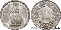 SWITZERLAND 2 Francs Helvetia SWITZERLAND Berne 1943 (27,2mm, 9,96g, 6h) -