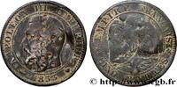 FRANCE Cinq centimes Napoléon III, tête nue SATIRICAL COINS - 1870 WAR AND BATTLE OF SEDAN Marseille 1853 (25mm, 4,70g, 6h) -