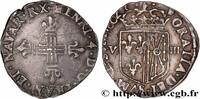 FRANCE Huitième d'écu de Navarre HENRY IV Saint-Palais 1602 (24mm, 4,84g, 6h) -