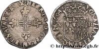 FRANCE Huitième d'écu de Navarre HENRY IV Saint-Palais 1604 (24,5mm, 4,80g, 6h) -