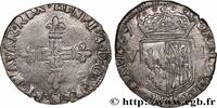 FRANCE Huitième d'écu de Navarre HENRY IV Saint-Palais 1609 (25mm, 4,75g, 3h) -
