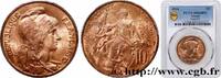 FRANCE 10 centimes Daniel-Dupuis III REPUBLIC 1914 (30mm, 10g, 6h) -
