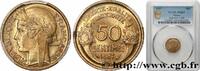 FRANCE 50 centimes Morlon III REPUBLIC 1937 (18mm, 2,00g, 6h) -