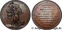 FRANCE Médaille, Consécration de la fondation de la Répub SUISSE - CANTON DE NEUCHATEL Suisse, Neuchâtel 1856 (39,5mm, 26,06g, 12h) -