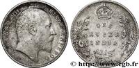 BRITISH INDIA 1 Rupee (Roupie) Edouard VII BRITISH INDIA Calcutta 1907 (30,52mm, 11,62g, 12h) -