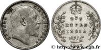 BRITISH INDIA 1 Rupee (Roupie) Edouard VII BRITISH INDIA Calcutta 1907 (30,52mm, 11,63g, 12h) -