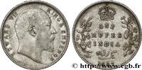 BRITISH INDIA 1 Rupee (Roupie) Edouard VII BRITISH INDIA Calcutta 1907 (30,52mm, 11,63g, 12h) -