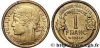 FRANCE Essai de 1 franc Morlon III REPUBLIC 1931 (23mm, 3,89g, 6h) -
