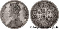 BRITISH INDIA 1 Roupie Victoria BRITISH INDIA Calcutta 1862 (30,72mm, 11,54g, 12h) -
