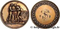 FRANCE Médaille de mariage, Jacob et Rachel, Stéphanie Na AMOUR ET MARIAGE 1842 (36mm, 21,67g, 12h) -