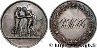 FRANCE Médaille de mariage, Jacob et Rachel, Stéphanie Na AMOUR ET MARIAGE 1877 (36mm, 21,74g, 12h) -