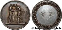 FRANCE Médaille de mariage, Jacob et Rachel, Stéphanie Na AMOUR ET MARIAGE 1850 (36mm, 22,04g, 12h) -