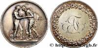FRANCE Médaille de mariage, Jacob et Rachel, Stéphanie Na AMOUR ET MARIAGE 1847 (40,5mm, 32,22g, 12h) -