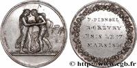 FRANCE Médaille de mariage, Jacob et Rachel, Stéphanie Na AMOUR ET MARIAGE 1836 (36mm, 22,10g, 6h) -