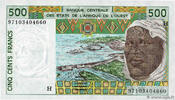 WEST AFRICAN STATES 500 Francs 1997 WEST AFRICAN STATES 500 Francs 1997 ... 26.03 £ Tax included +  15.62 £ shipping