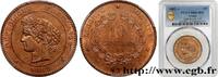 FRANCE 10 centimes Cérès III REPUBLIC Paris 1882 (30mm, 10g, 6h) -