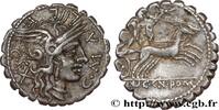 THE REPUBLIC (280 BC to 27 BC) Denier serratus POBLICIA Narbonne 118 AC. (19,5mm, 3,92g, 3h) -