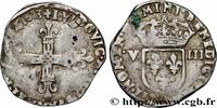 FRANCE Huitième d'écu, à la croix fleurdelisée, titulatur LOUIS XIII Angers 1613 (26mm, 4,62g, 10h) -