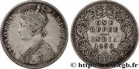BRITISH INDIA 1 Roupie Victoria BRITISH INDIA Bombay 1890 (30,5mm, 11,62g, 12h) -