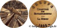 FRANCE Médaille, Comptoir des entrepreneurs par Thérèse D CINQUIÈME RÉPUBLIQUE Monnaie de Paris 1998 (71,5mm, 287,96g, 12h) -