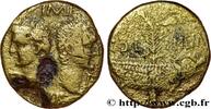 THE JULIO-CLAUDIANS (27 BC to 69 AD) Dupondius COL NEM (as) NEMAUSUS - NIMES - AUGUSTUS and AGRIPPA Nîmes c. 16/15 - 10 AC. (24mm, 9,25g, 5h) -