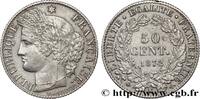 FRANCE 50 centimes Cérès, IIIe République III REPUBLIC Bordeaux 1872 (18,06mm, 2,42g, 6h) -