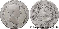 FRANCE 2 francs Napoléon Empereur, Calendrier grégorien PREMIER EMPIRE / FIRST FRENCH EMPIRE Paris 1806 (27mm, 9,76g, 6h) -