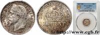 FRANCE 50 centimes Napoléon III, tête laurée SECOND EMPIRE Strasbourg 1867 (18mm, 2,50g, 6h) -
