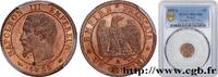 FRANCE Un centime Napoléon III, tête nue, différent levre SECOND EMPIRE Paris 1855 (15mm, 1g, 6h) -