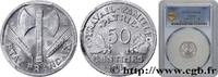 FRANCE 50 centimes Francisque, légère FRENCH STATE Castelsarrasin 1944 (18mm, 0,7g, 6h) -