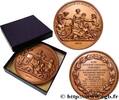 FRANCE Médaille, Inauguration des chemins de fer, refrapp TRANSPORTS Monnaie de Paris 1977 (83,5mm, 308,54g, 12h) -