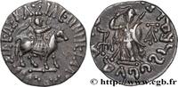 THE ORIENTAL WORLD (ARABO-BYZANTINE, CILICIA, ARME Drachme bilingue SCYTHIA - INDO-SCYTHIAN KINGDOM - AZES Pushkalavati c. 55-35 AC (16mm, 2,35g, 11h) -