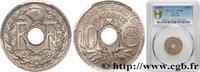 FRANCE 10 centimes Lindauer III REPUBLIC 1935 (21mm, 4g, 6h) -
