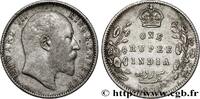 BRITISH INDIA 1 Rupee (Roupie) Edouard VII BRITISH INDIA Bombay 1906 (30,52mm, 11,6g, 12h) -