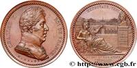 FRANCE Médaille des voeux des habitants de Versailles CHARLES X 78 - Versailles 1825 (50,5mm, 65,03g, 12h) -