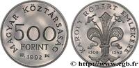 HUNGARY 500 Forint Proof Charles Robert de Hongrie HUNGARY Budapest 1992 (40mm, 28,05g, 12h) -