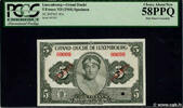 LUXEMBOURG 5 Francs Spécimen LUXEMBOURG 5 Francs Spécimen 1944 AU -