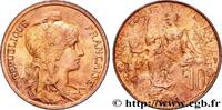 FRANCE 10 centimes Daniel-Dupuis III REPUBLIC 1921 (30mm, 10,10g, 6h) -