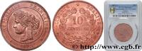 FRANCE 10 centimes Cérès III REPUBLIC Paris 1872 (30mm, 10g, 6h) -