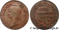 FRANCE Cinq centimes Dupré, grand module DIRECTOIRE Paris 1799 (28mm, 10,02g, 6h) -