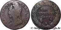FRANCE Cinq centimes Dupré, grand module, CIN/NIQ DIRECTOIRE Paris 1797 (28mm, 10,06g, 6h) -